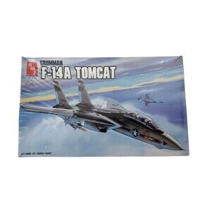 VTG 80s Tomcat AMT ERTL Grumman F-14A 1/72 Scale Model Kit Airplane Italy Sealed